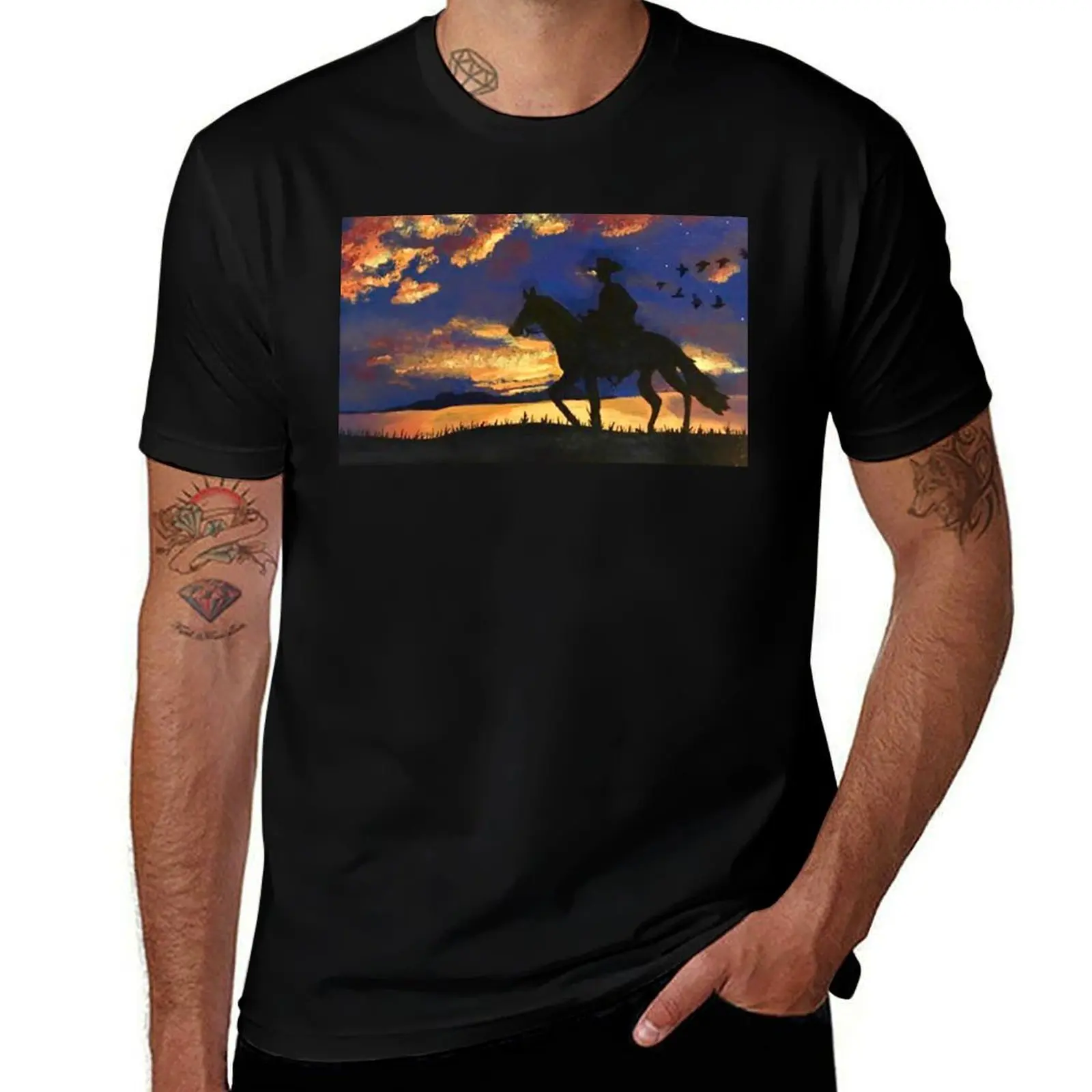 Sunset Vista T-Shirt Plus Size Street Style Tee