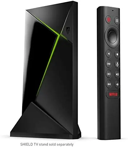 SHIELD Android TV Pro streaming mediaspeler; 4K HDR-films, live sports, Dolby Vision-Atmos, AI-verbeterde upscaling