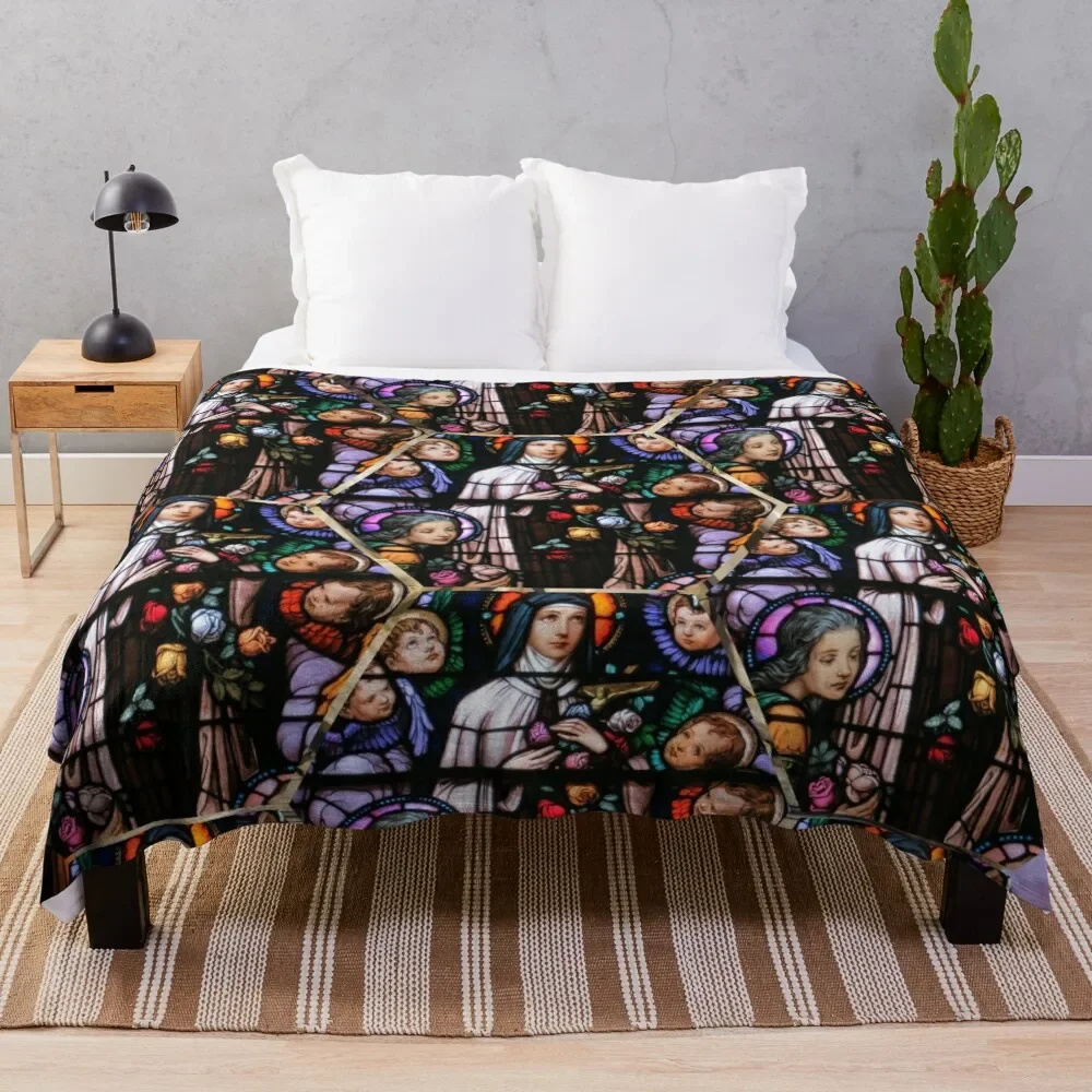 

Святой То р ̈se of Lisieux Плед Идеи подарков на День святого Валентина аниме Пикник среда Одеяла