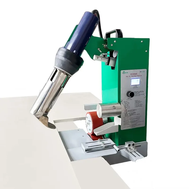 New Condition Desktop PVC Tarpaulin/Banner Heat Sealing Machine With 8mm/10mm Folding Rope Hemming And Folding Device