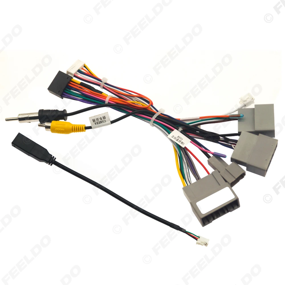 Car 16pin Power Cord Wiring Harness Adapter For Honda Stepwgn 2022-2023 Installation Head Unit
