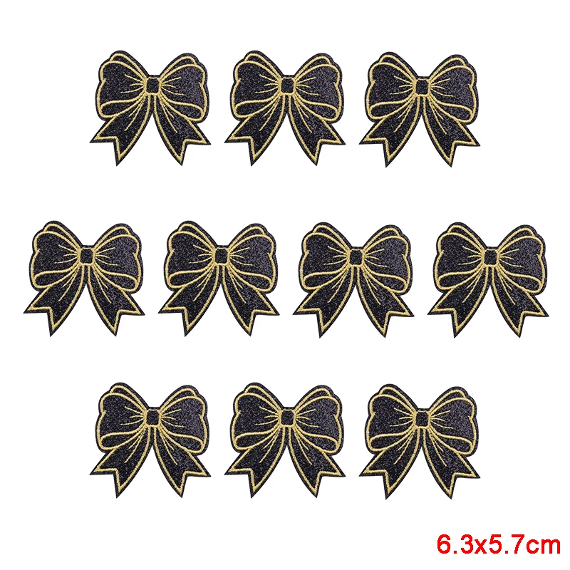 10 Stück Funkelnde Diamant-Schleifen-Herz-Aufnäher zum Aufbügeln, Stickerei-Patches aus Glitzermaterial für Westen und Taschen, Funkelnde Geschenkidee für Mädchen – Detail 14
