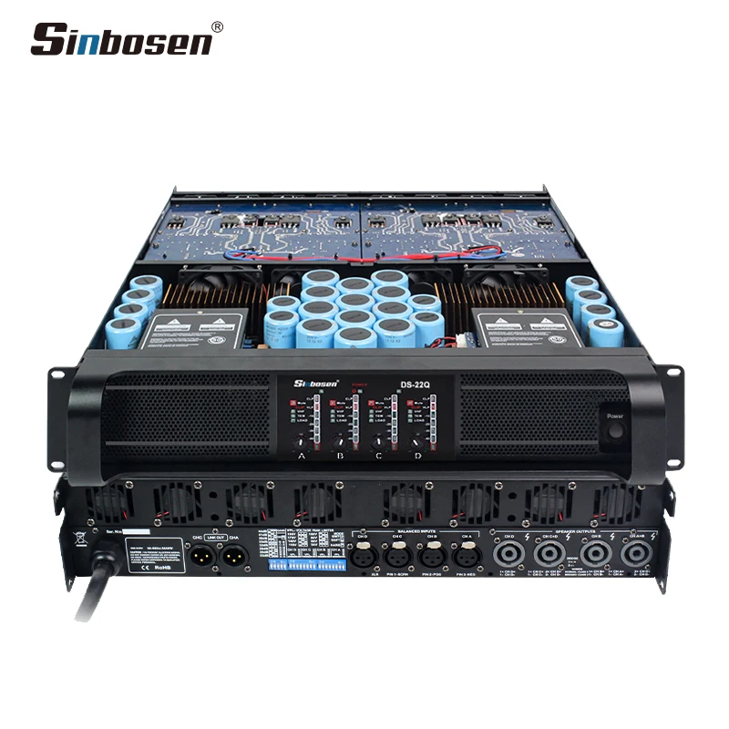 

DS-22Q sound standard amplifier 5000 watts power amplifier professional karaoke amp for dual 18/21 inch subwoofer bass