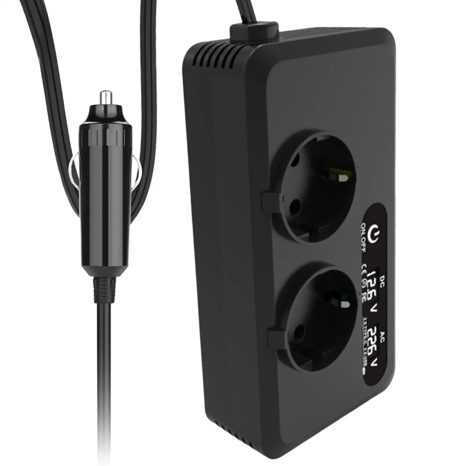 

Car Plug In Inverter Portable Charging Port Inverter Versatile Intelligent Plug In Adapter With Advanced Safety For Small