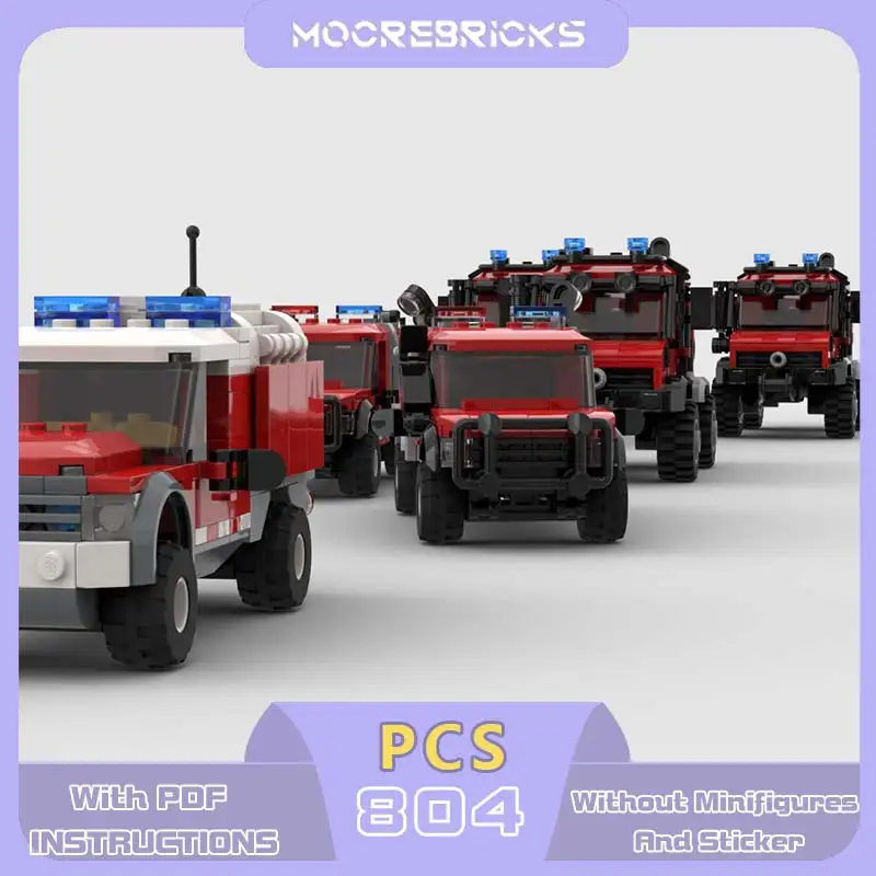 

Strike Team Bundle Series Fire Commander Модель пикапа Модульные MOC Строительные блоки Технология Кирпичи Игрушки для взрослых Рождественские подарки