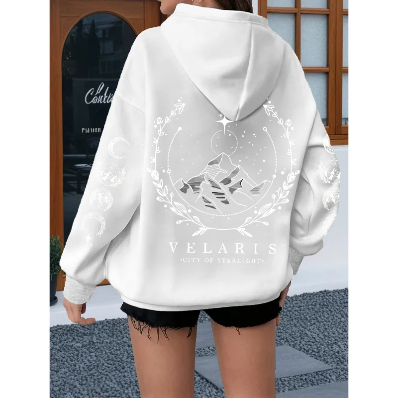 2026 Velaris City of Starlight Hoodie ACOTAR Print Pullover Unisex Buchliebhaber Langarm-Sweatshirt Herren Damen Streetwear Oberteile – Detail 5