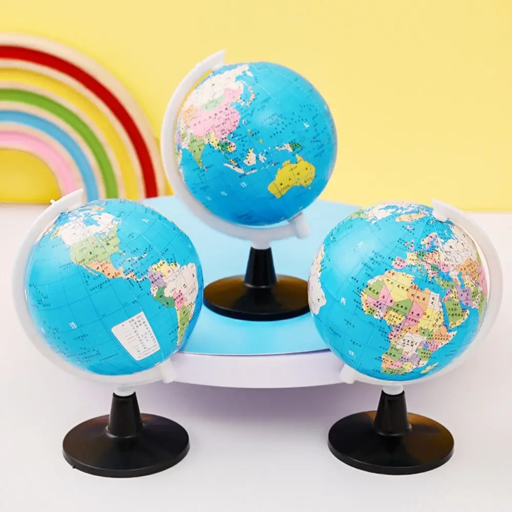 Globe du monde avec support, carte de géographie dos jouet pour enfants, globe avec attro d'ulus ents, pays