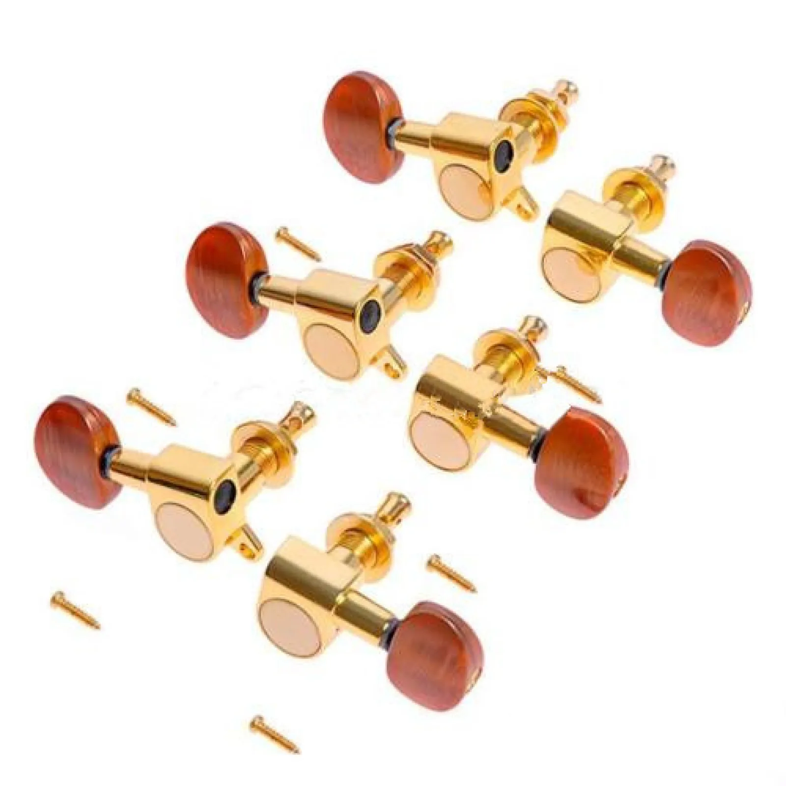 مجموعة واحدة تتضمن رؤوس آلة ذهبية 3L3R لضبط الجيتار الكهربائي الصوتي أوتاد المستقبلون رؤوس الماكينات