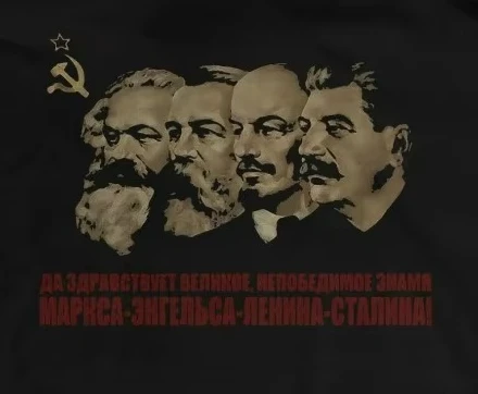The Great Communist Chiefs Lenin Stalin Carl Marx CCCP Soviet T Shirt. 100% Cotton Casual Short Sleeve O-Neck T-shirt Loose Top