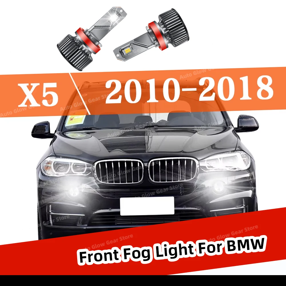 

2 светодиодные лампы для противотуманных фар BMW X5 E70 F15 2010-2018, замена, 6000K, 30000 лм