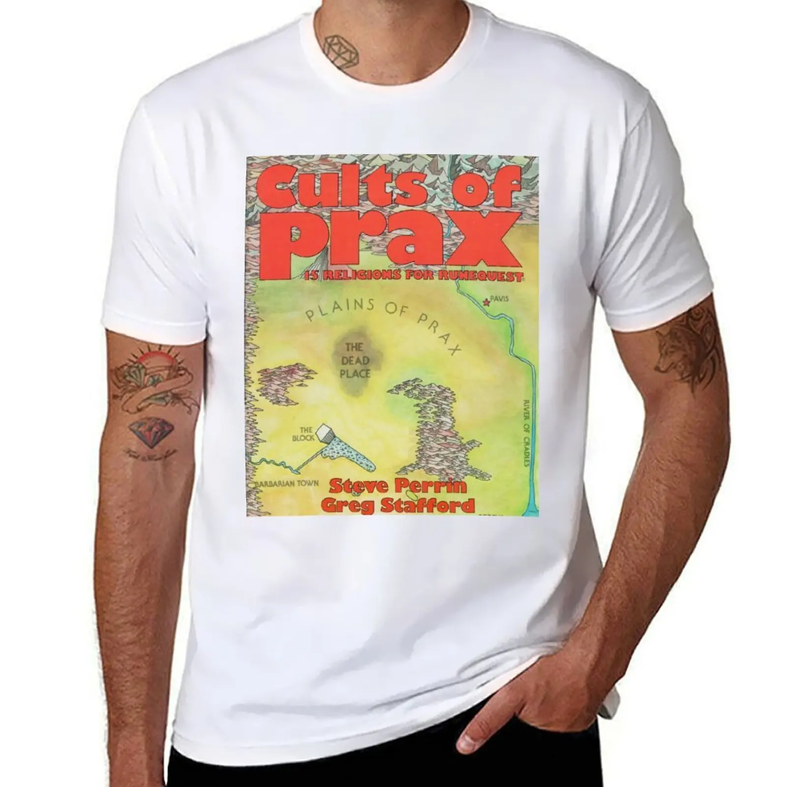 

Cults of Prax - William Church cover T-Shirt man t shirt graphic anime t shirts for man T-Shirt
