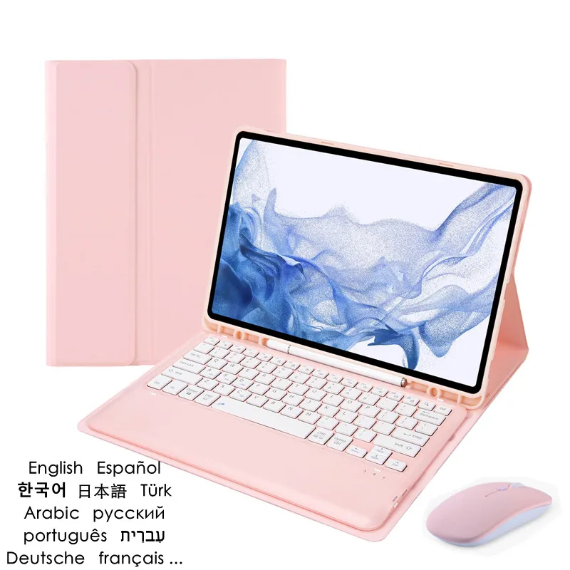 

For Samsung Galaxy Tab S9 Plus Case with Pen Holder Keyboard Cover Magnetic Funda For Galaxy Tab S9 Plus S9+ 12.4 Keyboard Case