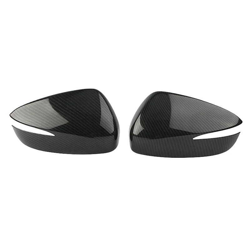 

Durable-For Mazda CX-3 CX3 2016 2017 2018 2019 2020 ABS Carbon Fiber Side Door Rearview Mirror Cover Trims