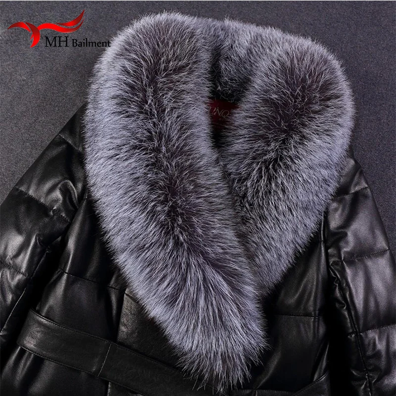 Gray Silver Fox Fur Collar Scarf Real Jacke Fur Collar 80 CM Fox Fur Scarves Shawl Genuine Fur Hooded Collar Gift M