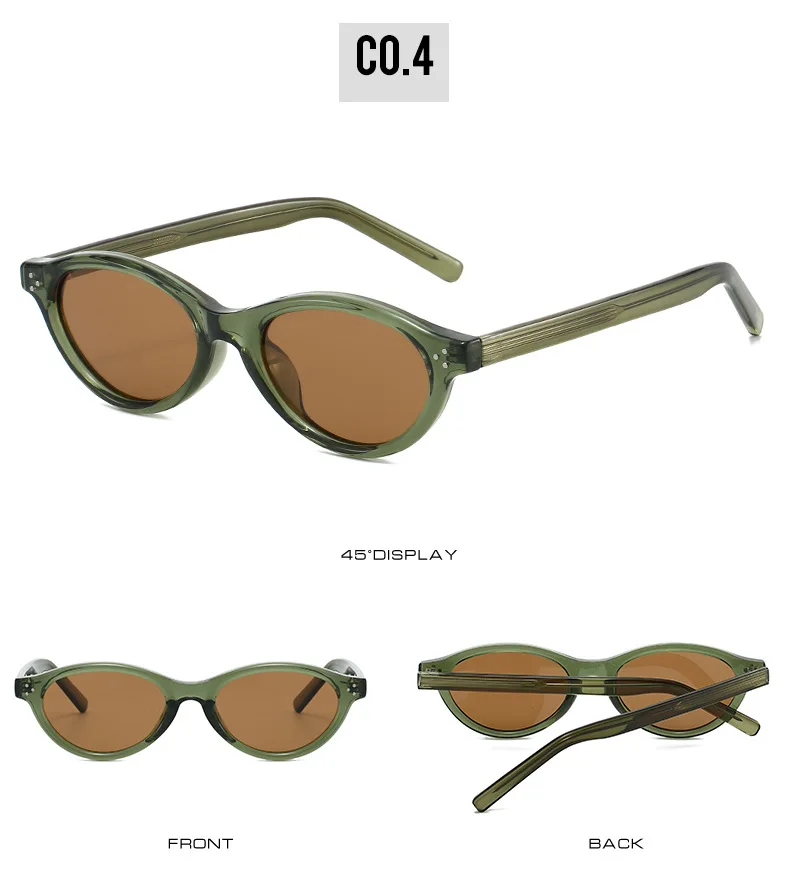 Neue Retro Kleine Sonnenbrille Frauen Polarisierte Fahren Gläser Marke Designer TAC Casual Shades Cat Eye Stile – Detail 12