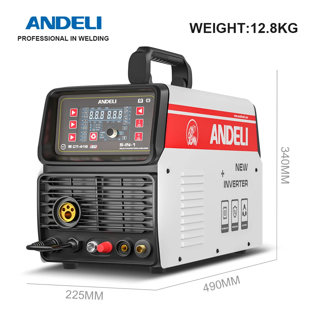 Best SellANDELI Smart Portable 4 in 1 Welding Machine MIG TIG CUT MMA and Flux Welding Without Multifunction Welding Machine