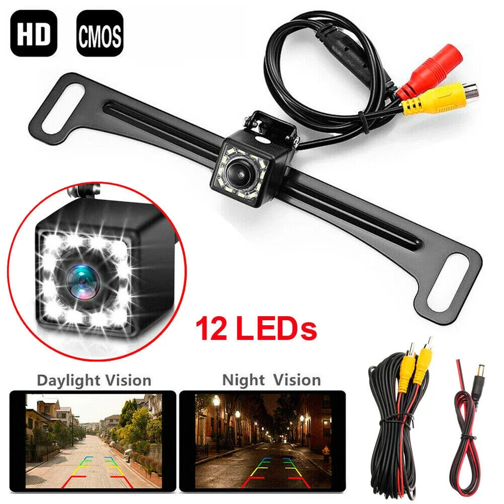 

Bileeko 12LED Reverse Car Camera Waterproof Backup HD IR Night Vision Led Rear View Parking