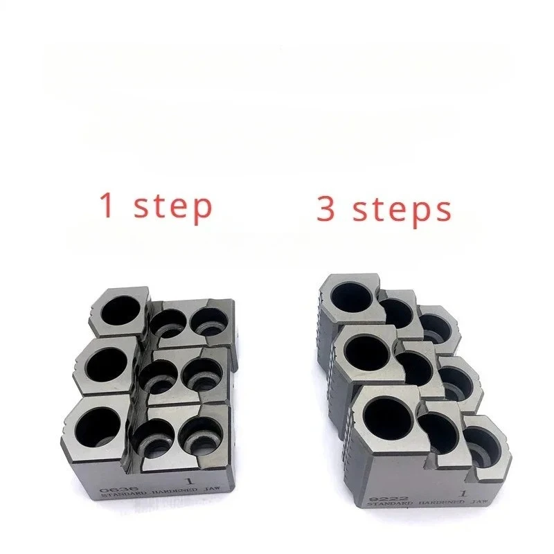 

Новый высокоточный стандартный 5-дюймовый 6, 8, 10 дюймов гидравлический жесткий патрон с тремя кулачками, сильные ступенчатые когти для токарного станка с ЧПУ