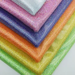 50x150cm Glitter Laser Polyester Fabric Iridescent Holographic Wedding Party Background Doll Clothing Decor Material