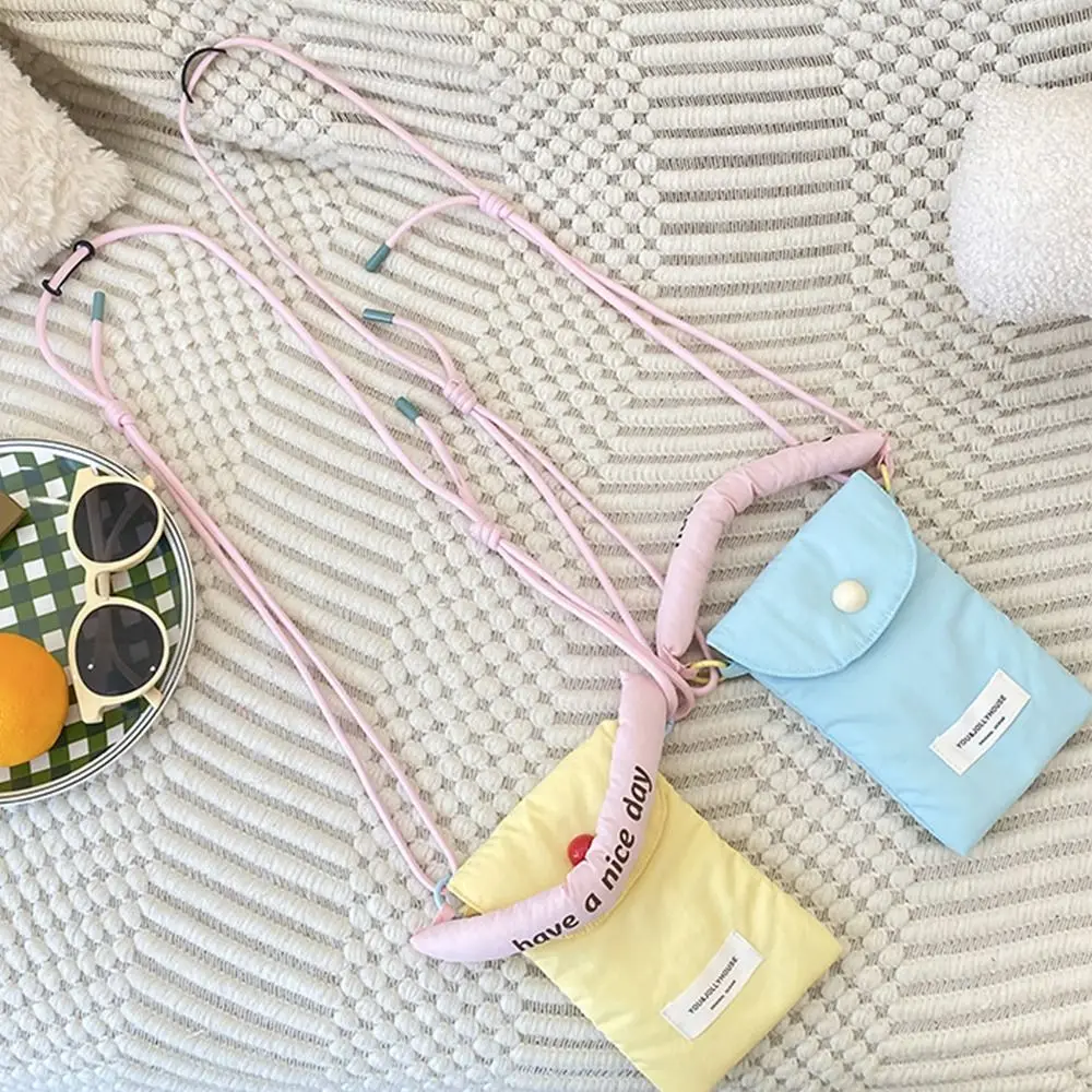 

Simple Fashion Mobile Phone Bag Korean Style Handbag Crossbody Purse Bags Large Capacity Adujustable Strap Shoulder Bag Travel