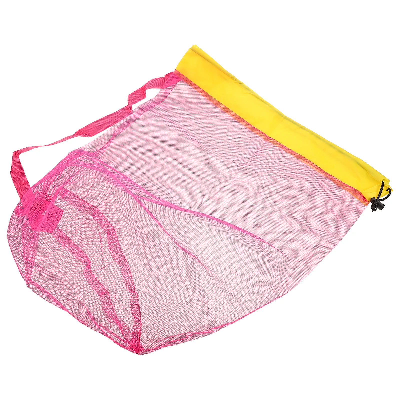 Mesh Beach Bag Large Polyester Carry Storage Bag for Sand Shells Outdoor Travel Picnic Beach Essentials Sand Toy Bags