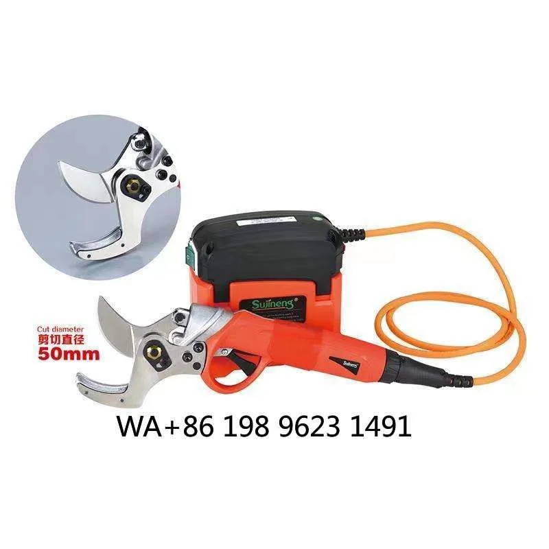 Cordless Electric Pruner, 5cm cutting garden pruning shears, portable branch trimmer for orchard farm horticulture use