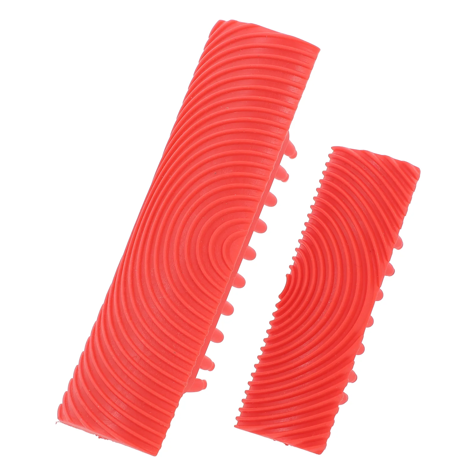 2 Pcs Wood Grain Tools Graining Replacement Plastic Texture Painting Coating for Red Imitation