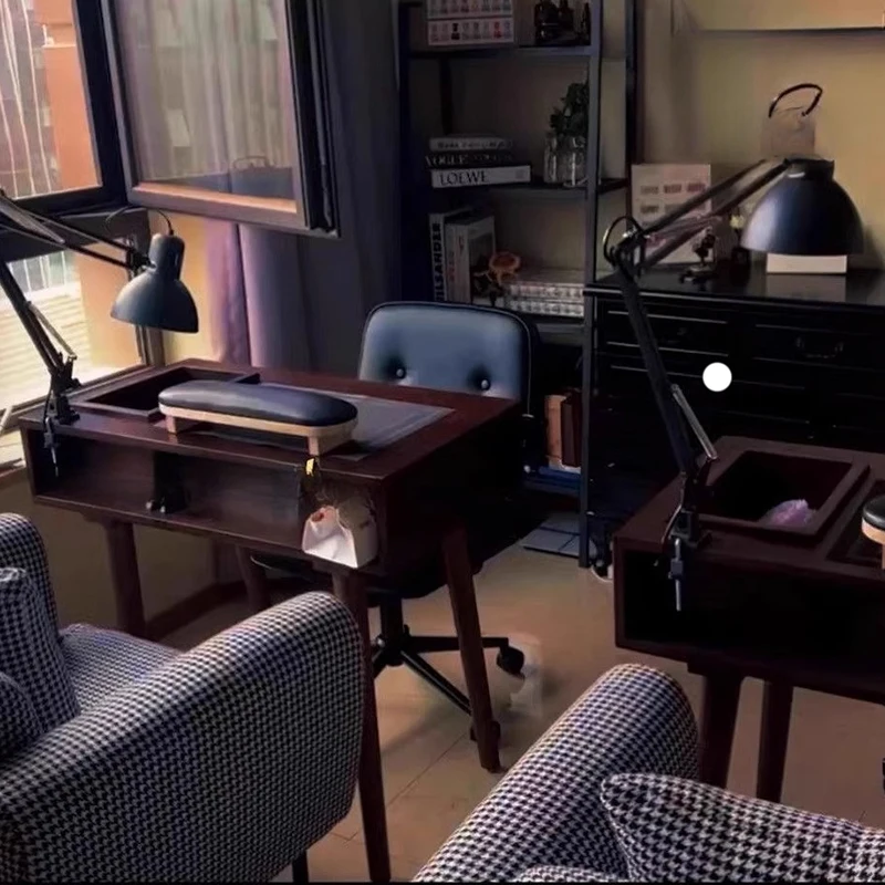 

Простой роскошный стол для ногтей, современное портативное профессиональное оборудование, стол для ногтей, маникюр, Meuble Beauty, мебель для салона Onglerie