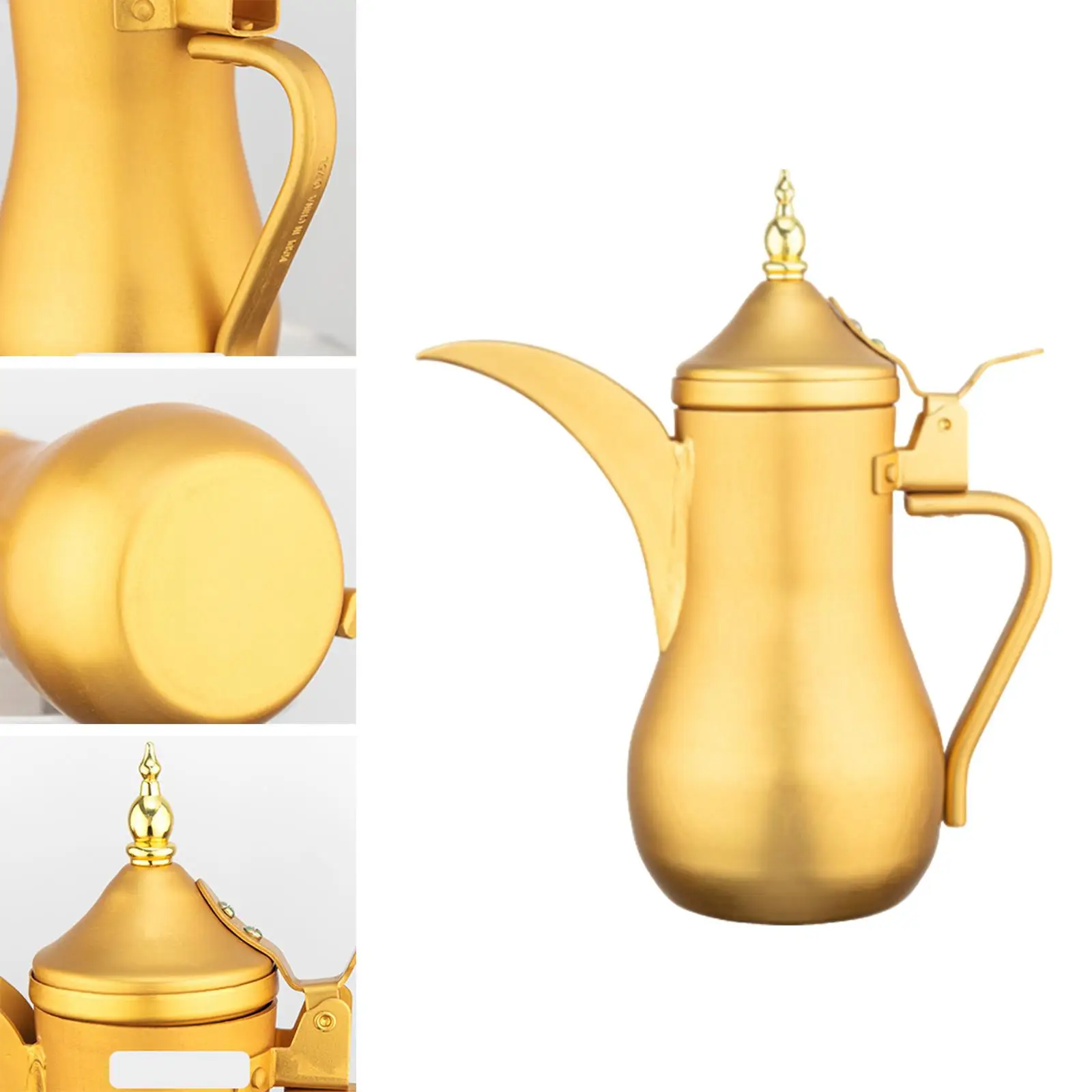 Arabian Style Teapot Tea Kettle Vacuum Household Thermal Coffee Pot 1.8L with Handle Kitchen Coffee Carafe Arabic Teapot