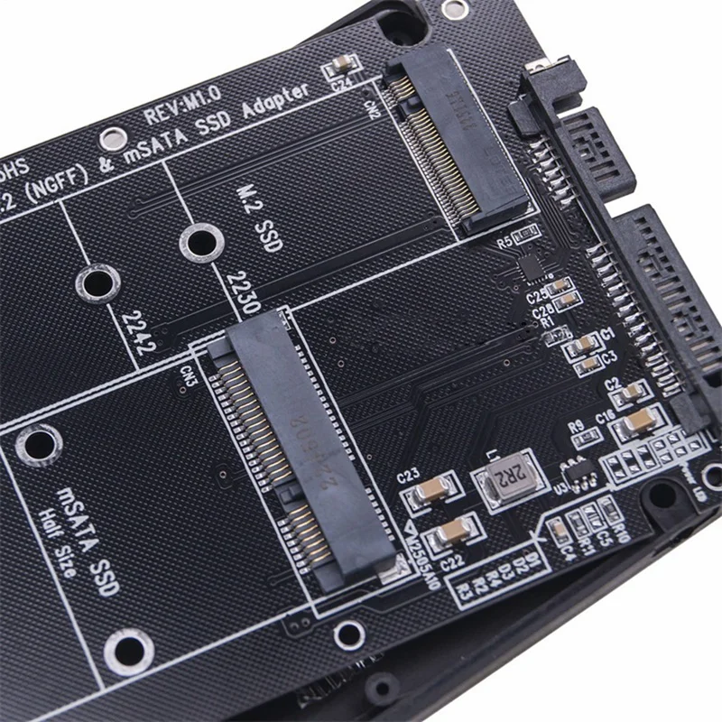 Адаптер 2 в 1 M.2 NGFF SSD на SATA 3,0