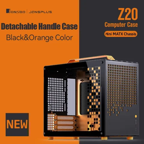 JONSBO Z20 MATX ATX PC 케이스 섀시 20L 분리형 핸들 케이스 163mm 공냉식 그래픽 카드 Type-C 데스크탑 소형 공간 컴퓨터 케이스