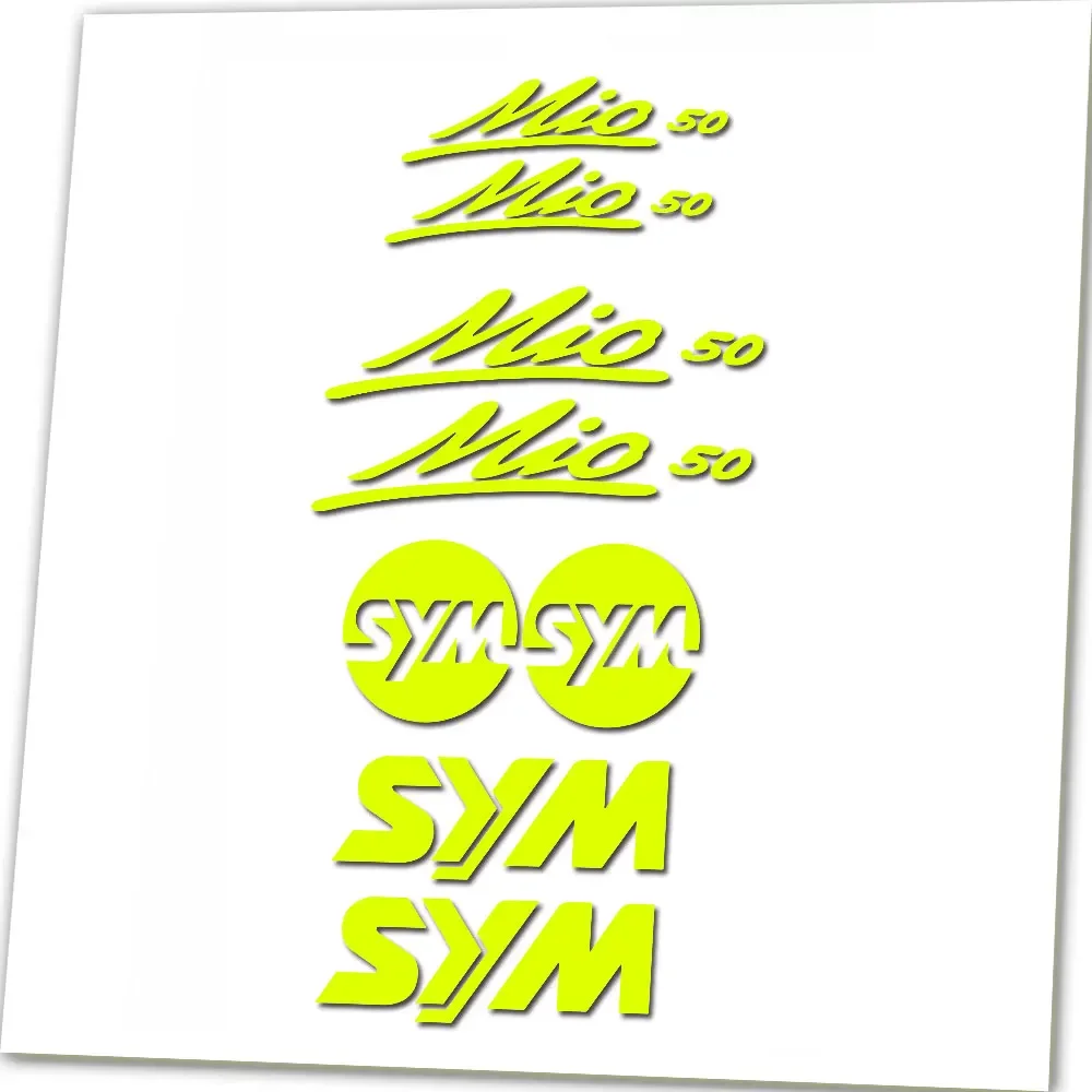 Compatible For Sym mio 50 Motorcycle Scooter Graphics Vinyl Die Cut Sticker Decal Kit