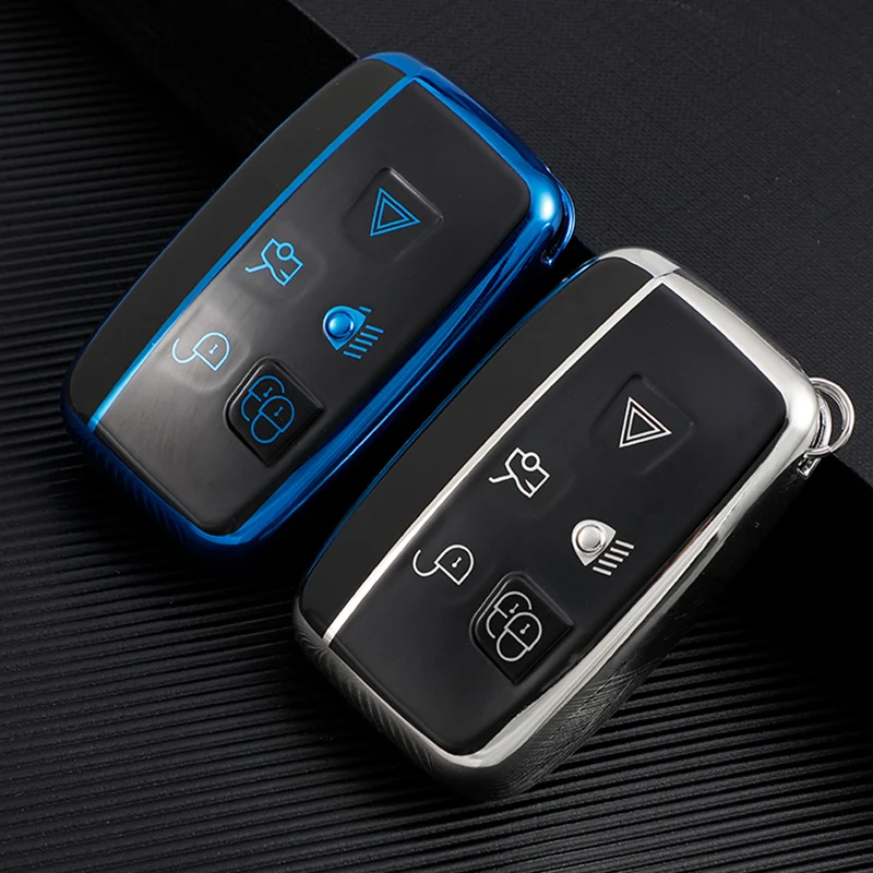 

TPU Car Key Case Cover Fob Shell For Land Rover Range Discovery Sport Evoque Velar Freelander2 For Jaguar XF XJ XJL XE C-X16