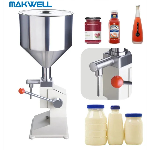 

automatic pneumatic small bottle Juice cream oil manual Liquid filling machine