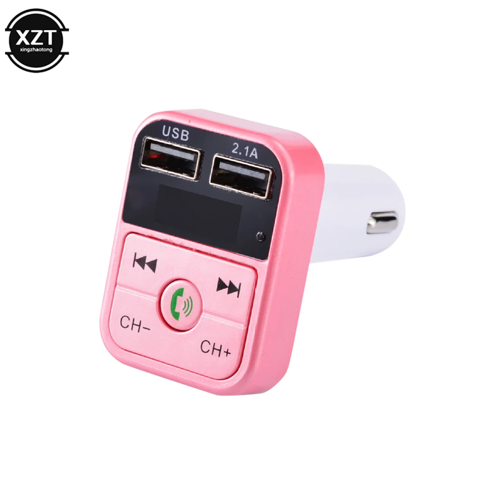 Kit de manos libres inalámbrico para coche, compatible con Bluetooth 5,0, transmisor FM, reproductor MP3 LCD, accesorios para coche, Cargador USB