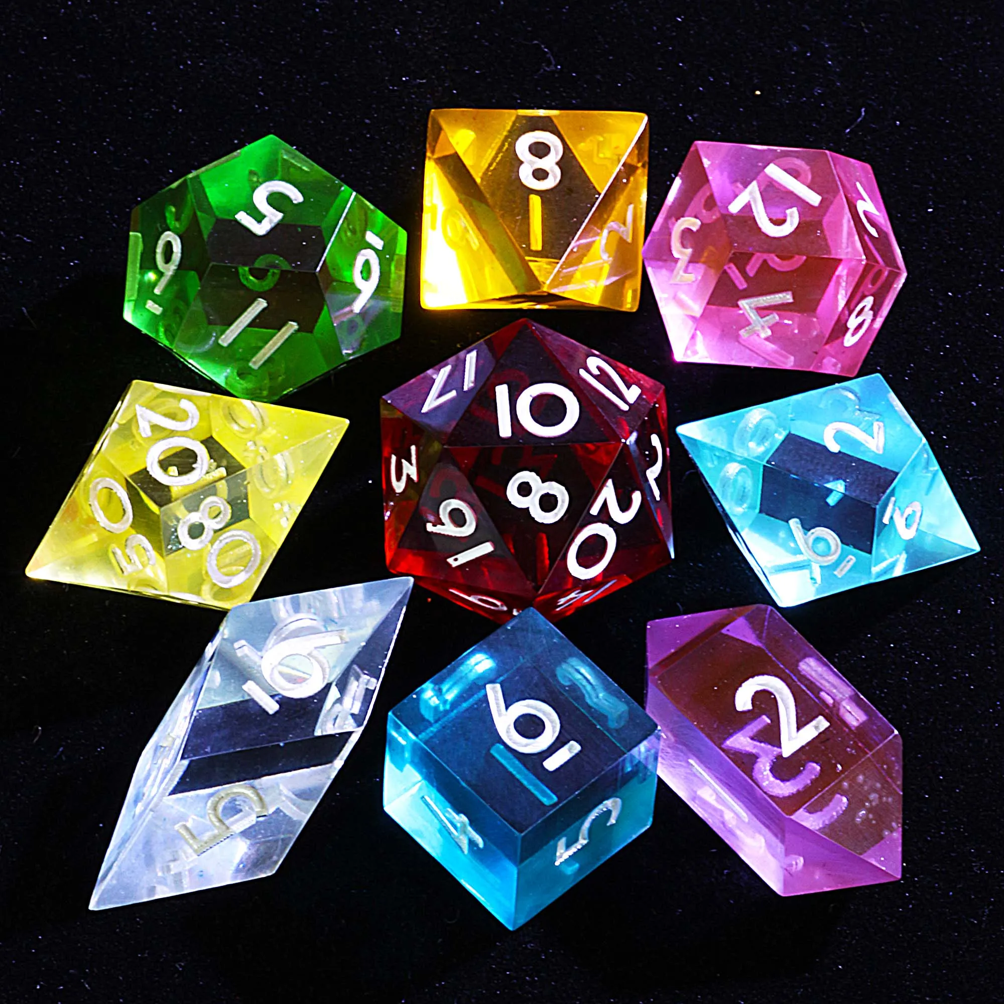 

9. Многогранный D&D Набор Dice Rainbow