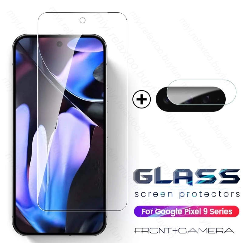 2To1 Camera Lens Screen Protector Glass for Google Pixel9 Pixel 9 Pro XL Pixle 8 7 6 a 8a 7a 6a Pixel8a Armor Safety Tremp Film