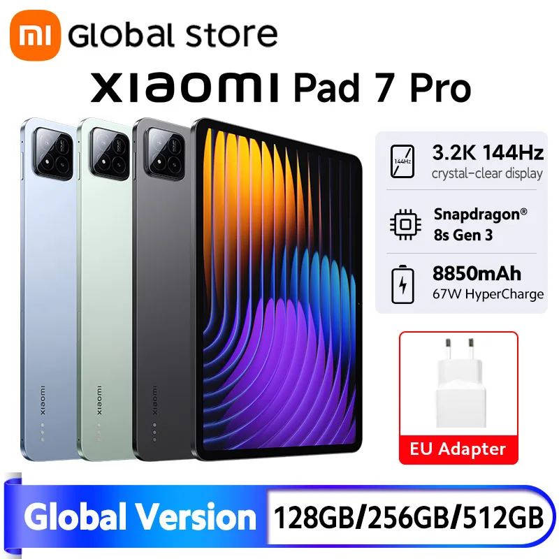 新型グローバル版 Xiaomi Pad 7 Pro Snapdragon 8s Gen 3 CPU 11.2