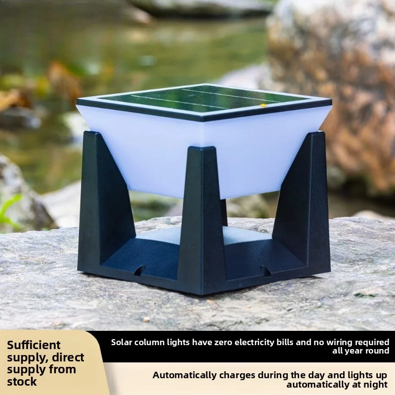 

Stigma Lamp Solar New Home Villa Courtyard Gate Pillar Fence Lamp Outdoor Waterproof