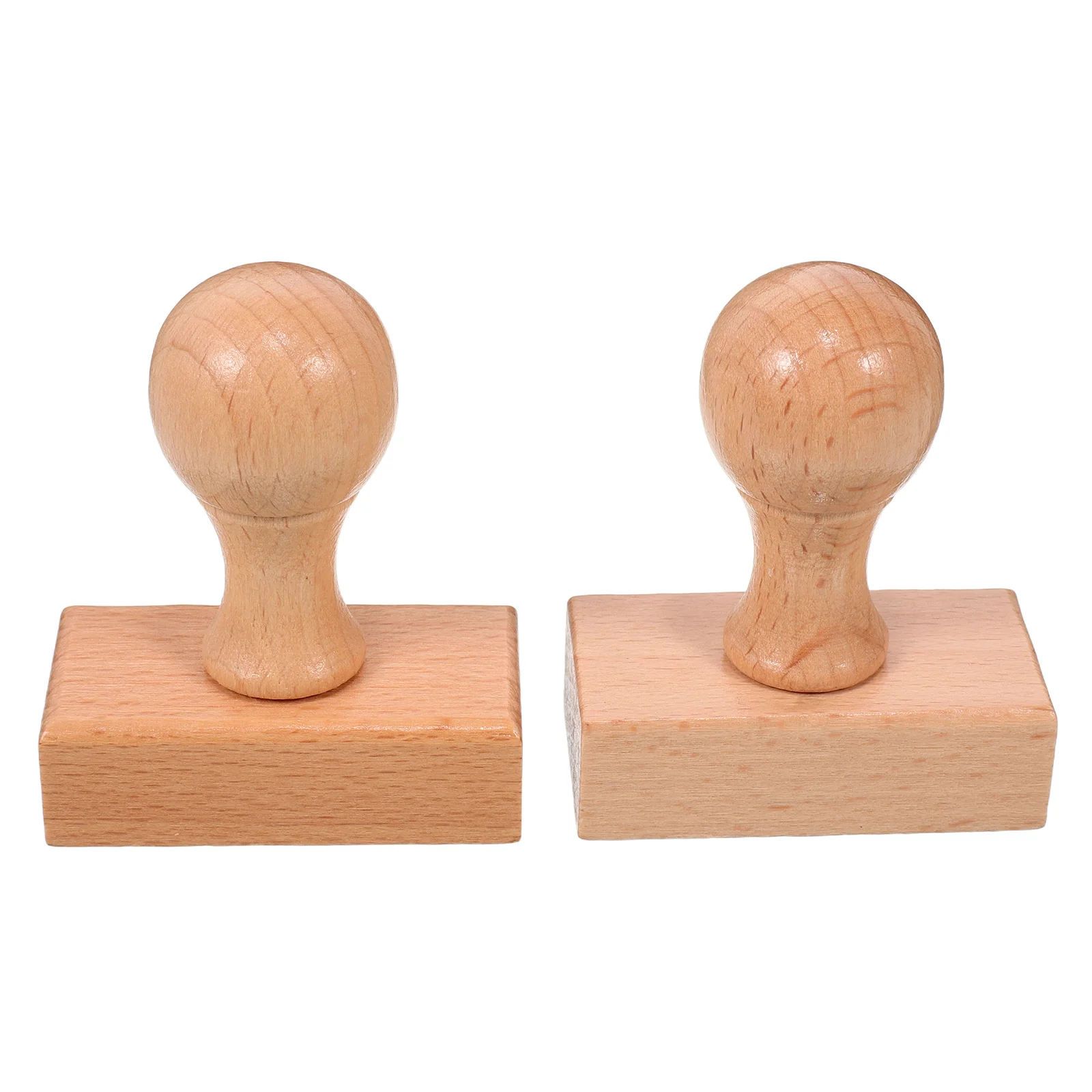 

2Pcs Beech Wood Blank Seal Stamp Handles Round Knobs for DIY Craft Card Making Scrapbooking Journaling Wood Stamp Blanks