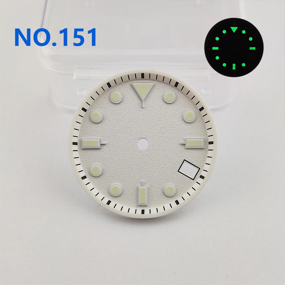 Watch dial 28.5mm/29.8mm Watch Sterile Dial Luminous Watch Accessories Suitable for NH35/NH36 Movement Can be Customized logo