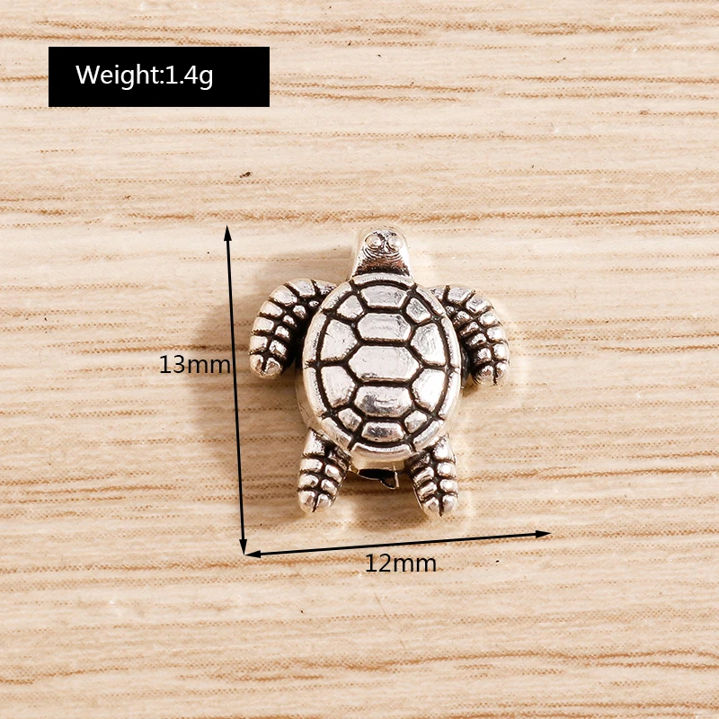 Tusember 20 Stück Legierungs-Mischmetall-Anhänger in Form von Seestern, Fisch, Schildkröte und Muschel für Halsketten, Ohrringe und Schmuckherstellungszubehör – Detail 10