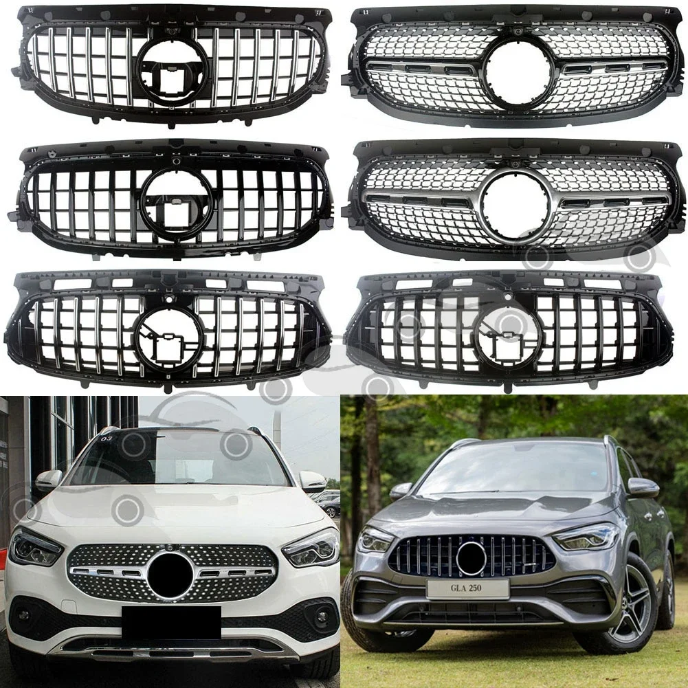 Front Bumper Racing Grill Billet Grille Cover For Mercedes-Benz H247 GLA-Class 2020 2021 Deluxe General