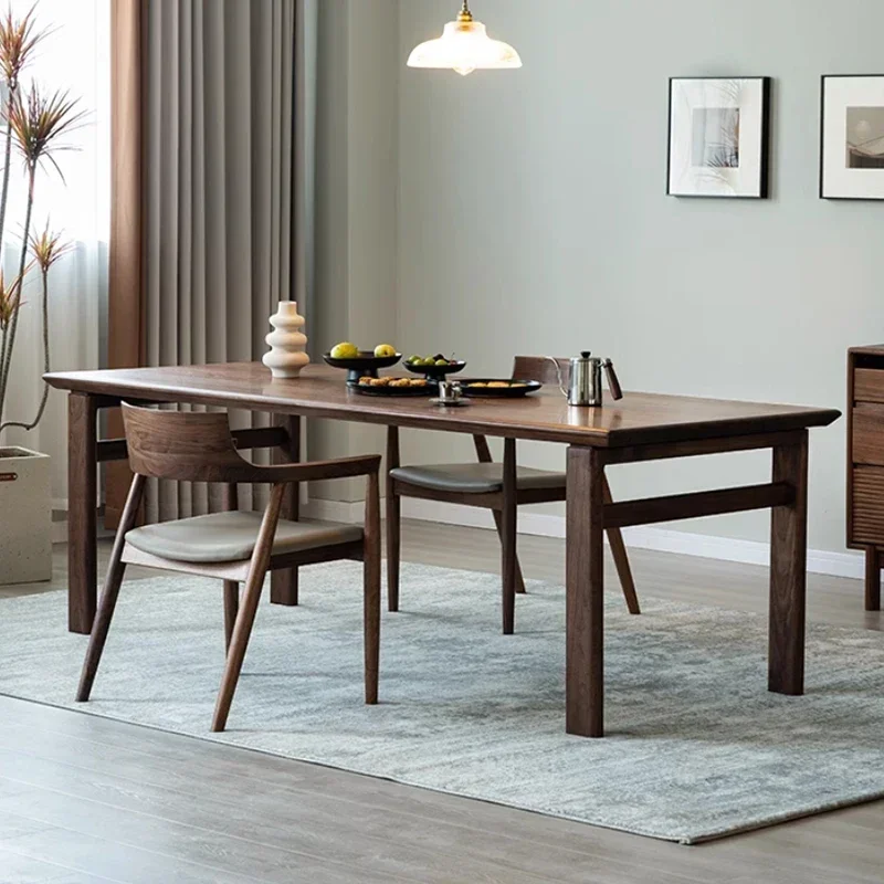 70.8 Inches Wooden Luxury Dining Table Coffee Traditional Multipurpose Rectangular Kitchen Table Tea Tavoli Da Pranzo Furniture