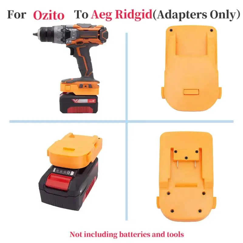 For For Ozito For Einhell 18v  Lithium Battery Adapter Converter To  AEG / Rigid 18v Brushless Tools (Only Adapter）