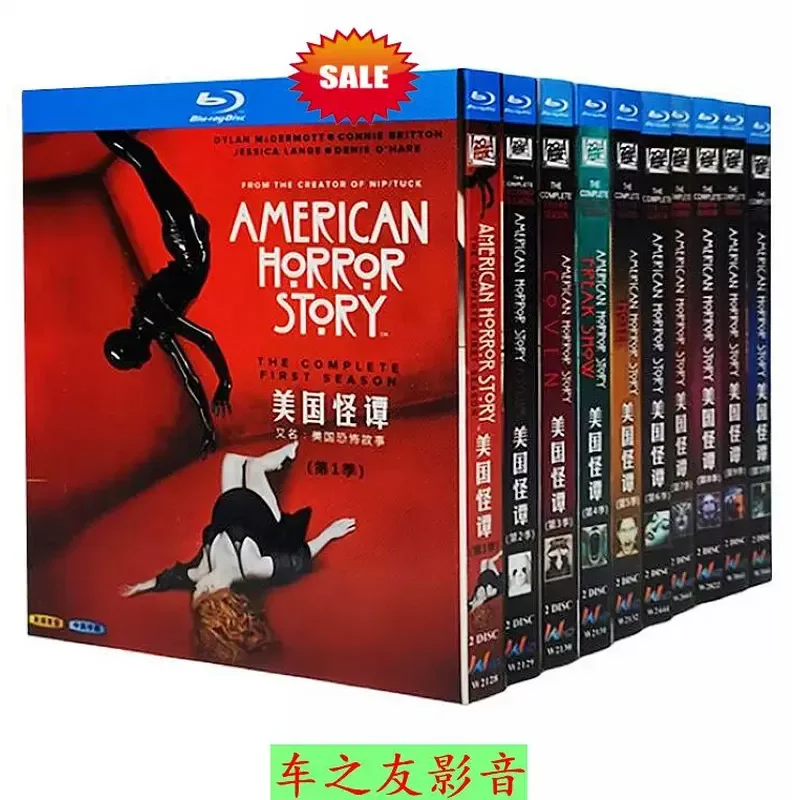BD Blu-ray Disc American Horror Story Season 1-12 Chinese and English Subtitles 24 DVD Disc Box Set
