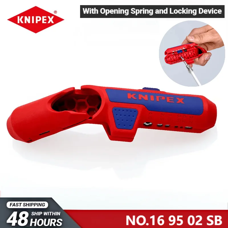 KNIPEX Bent handle wire stripper Bent handle wire stripper Wire and cable data stripper NO.16 95 02 SB