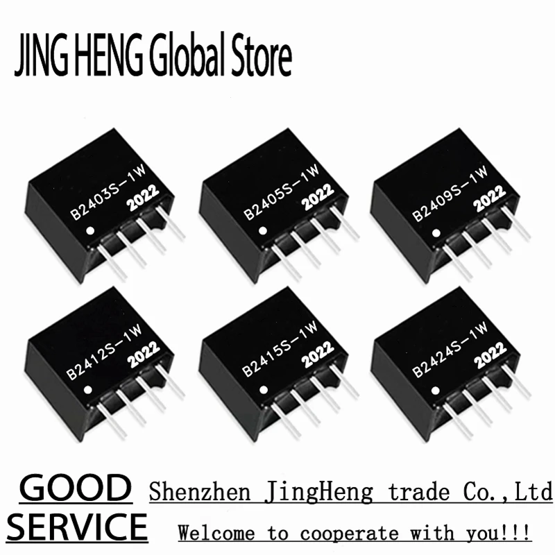 1PCS B2403S-1W B2405S-1W B2409S-1W B2412S-1W B2415S-1W B2424S-1W 24V TO 3.3V 5V 9V 12V 15V 24V DC-DC isolapted power module