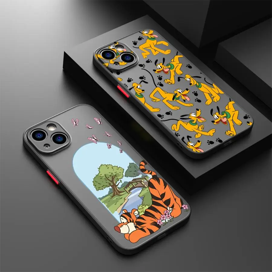 

Back Phone Cover Case for iPhone 17 Pro Max 7 8 SE 11 15 12 13 Mini 14 16 Plus Air 17e XS XR Disney Pluto Tigger