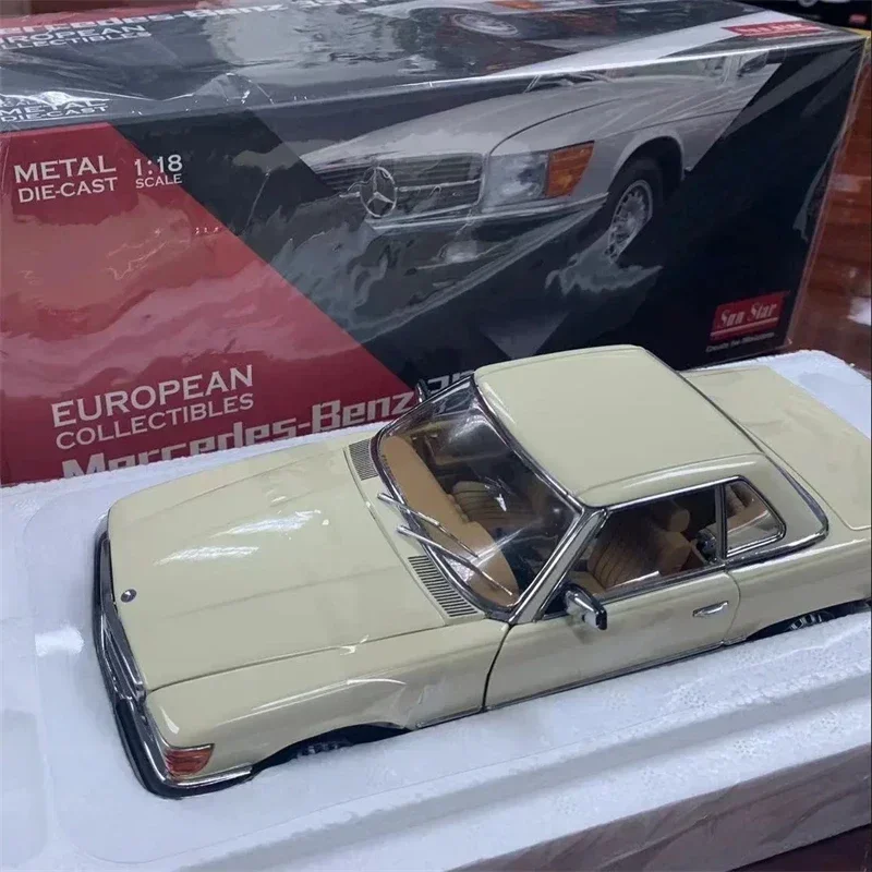 1:18 Mercedes-Benz 350 SL wysoka symulacja odlewany samochód Model samochodu ze stopu metalu kolekcja zabawek dla dzieci prezenty